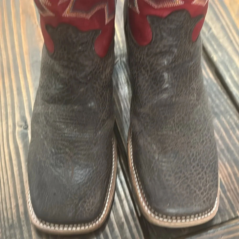 TONY LAMA MEN'S DUSKY BONHAM 3R BUCKAROO WESTERN BOOTS - SQUARE TOE - Picture 4 of 7